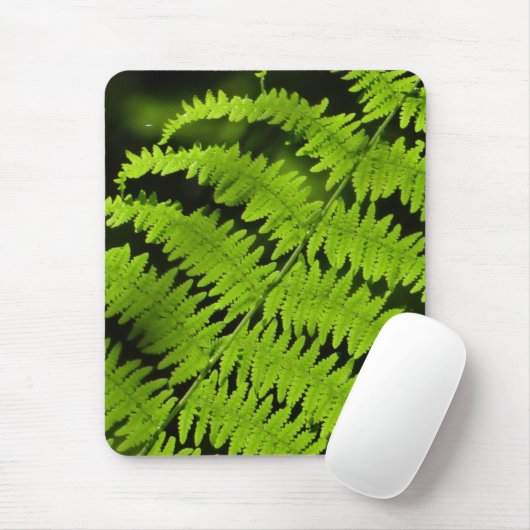 Grüne Farn Mousepad (Mit Mouse)