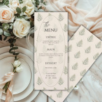 Grüne Farne rahmen elegante Hochzeit