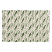 Grüne Farne wiederholt Oberflächenmuster Kissenbezug (Rückseite)