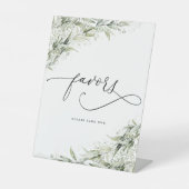 Grüne Favoriten für Dusty Sage Signierung Sockelschild (Vorderseite)