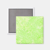 grüne Feder1 Magnet (Vorderseite/Rückseite)