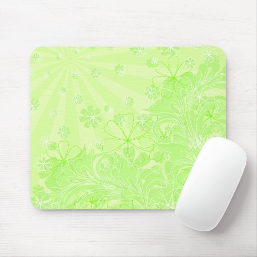 grüne Feder Mousepad (Mit Mouse)