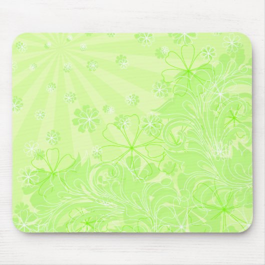 grüne Feder Mousepad (Vorne)