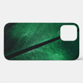 Grüne Feder, schöne Muster Textur. Case-Mate iPhone Hülle (Rückseite (Horizontal))