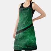 Grüne Feder, schöne Muster Textur. Schürze (InSitu)