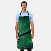 Grüne Feder, schöne Muster Textur. Schürze (Getragen)