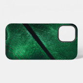 Grüne Feder, schöne Mustertextur. iPhone Hülle (Rückseite (Horizontal))