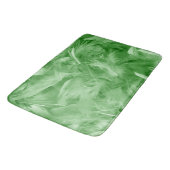 Grüne Federn Badematte (Schrägansicht)