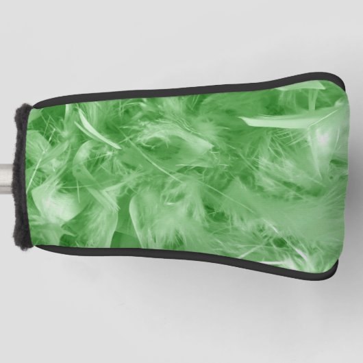 Grüne Federn Golf Headcover (Vorderseite)