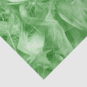 Grüne Federn Seidenpapier (Ausschnitt)