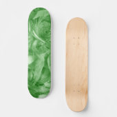 Grüne Federn Skateboard (Vorderseite)