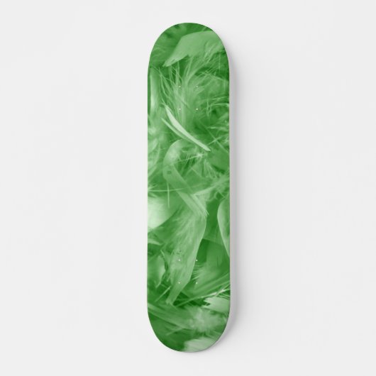 Grüne Federn Skateboard (Vorne)