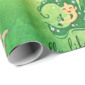 Grüne Fee ließ Ihren Soulschein wie a-Fee fliegen Geschenkpapier (Rolleneckpunkt)