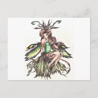 grüne Fee Postkarte