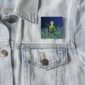 Grüne Fee - Vergissmeinnicht Button (Beispiel)