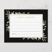 Grüne Feier des Lebens gemeinsam mit einer Memory  Postkarte (Vorderseite)