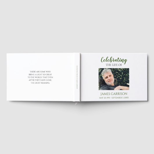 Grüne Feier mit Foto-Gedenkstätte Gästebuch (Voll)