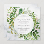 Grüne Feier zur Beerdigung des Lebens Einladung (Vorne/Hinten)