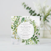 Grüne Feier zur Beerdigung des Lebens Einladung (Stehend Vorderseite)