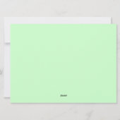 Grüne Feiertage Feiertagskarte (Rückseite)