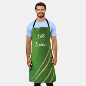 Grüne Felder Schürze (Getragen)