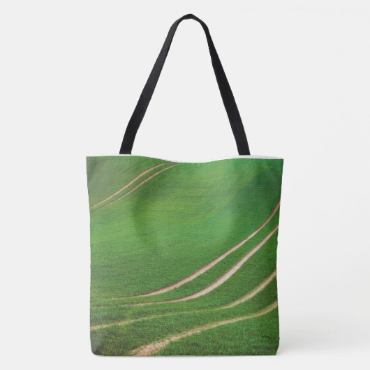 Grüne Felder Tasche (Rückseite)