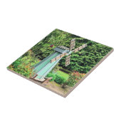 Grüne Fenstermühle Gartendekoration Fliese (Seite)