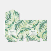 Grüne Fern-Gastgeschenk Hochzeit Geschenkschachtel (Ungefaltet)