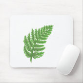 Grüne Fern, grünes Blattwerk, botanisches Muster Mousepad (Mit Mouse)