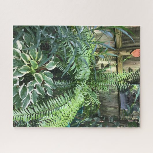 Grüne Fernen und Folien Puzzle (Horizontal)