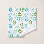 Grüne Fernen und Ribbons Badetücher Set (Waschlappen)