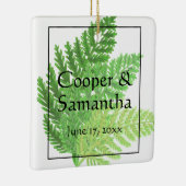 Grüne Ferns Wald botanisch Keramikornament (Rechts)