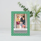 Grüne Festtage Foto - Feiertage Postkarte (Stehend Vorderseite)