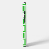 Grüne, fette Mod-Quadrate Case-Mate iPhone Hülle (Rückseite / Links)
