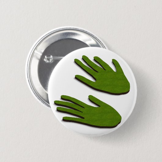 Grüne Finger Button (Vorne & Hinten)