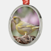 Grüne Finte Ornament Aus Metall (Links)