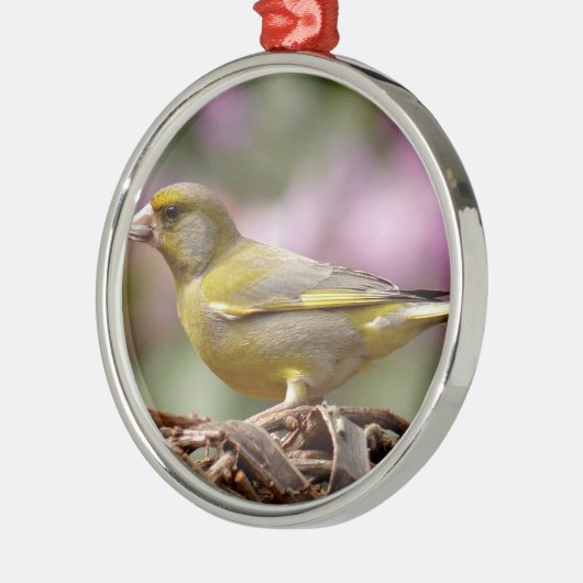 Grüne Finte Ornament Aus Metall (Links)