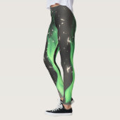 Grüne Flamme Leggings (Links)