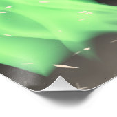 Grüne Flamme Poster (Ecke)
