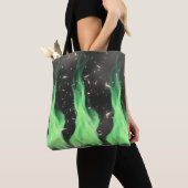 Grüne Flamme Tasche (Von Nahem)