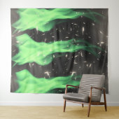 Grüne Flamme Wandteppich (Beispiel (Horizontal))