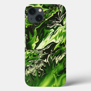 Grüne Flammen Case-Mate iPhone Hülle
