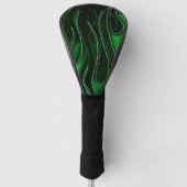 Grüne Flammen Golf Headcover (Vorderseite)