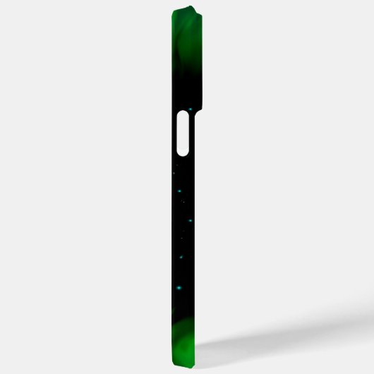 Grüne Flammen im Sternenhimmel Case-Mate iPhone Hülle (Rückseite / Rechts)