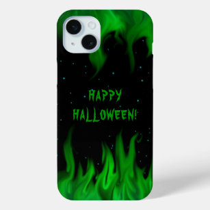 Grüne Flammen im Sternenhimmel Case-Mate iPhone Hülle