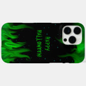 Grüne Flammen im Sternenhimmel Case-Mate iPhone Hülle (Rückseite (Horizontal))