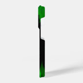 Grüne Flammen im Sternenhimmel iPhone Hülle (Linke Seite)