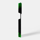 Grüne Flammen im Sternenhimmel iPhone Hülle (Rechte Seite)