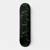 Grüne Flammen Skateboard (Vorne)