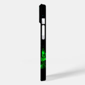 Grüne Flammenmonster am Sternenhimmel Case-Mate iPhone Hülle (Rückseite / Links)